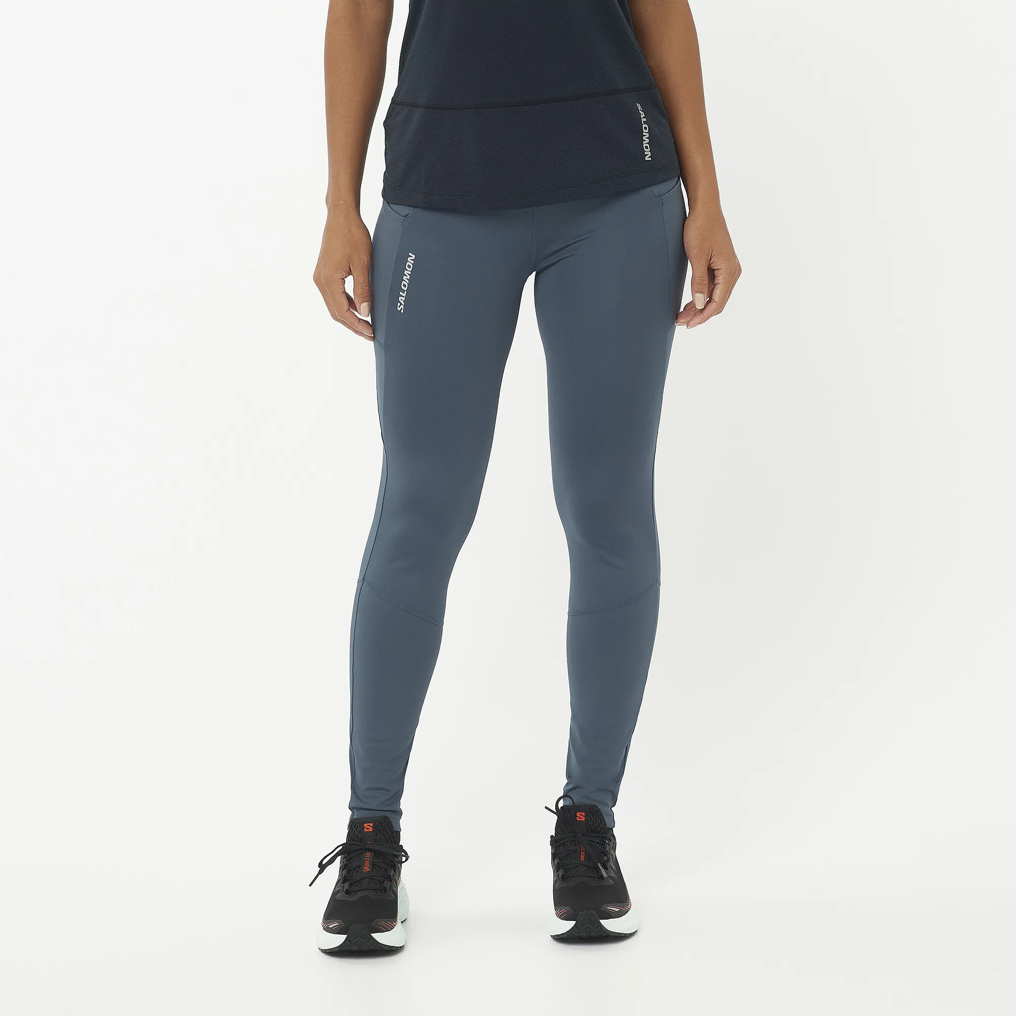 Salomon Women's Cross Run 28'' Tights Midnight Navy