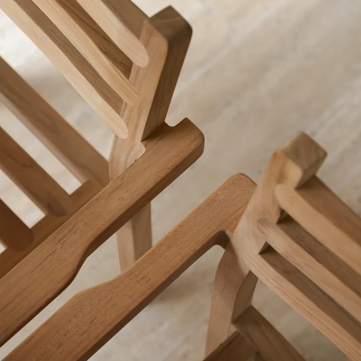 Carl Hansen - AH502 Garten Armlehnstuhl, Teak unbehandelt