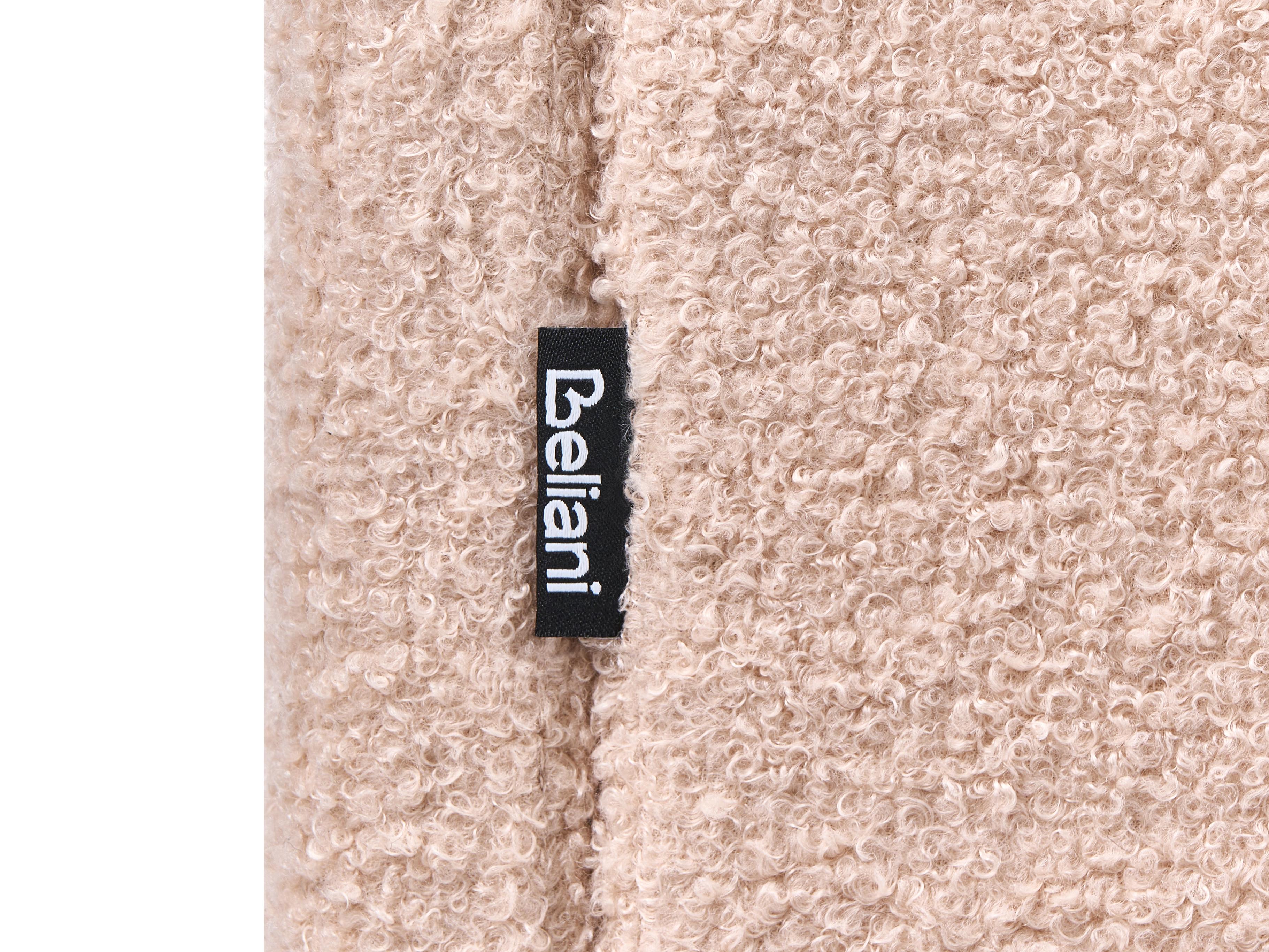 Kinderbed Bouclé LAYE 90 x 200 cm Beige