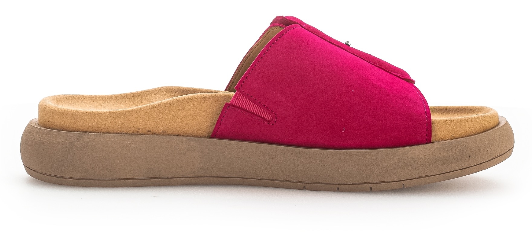Gabor Pantolette  , Plateau, Sommerschuh, Schlappen mit grosser Zierschnalle
