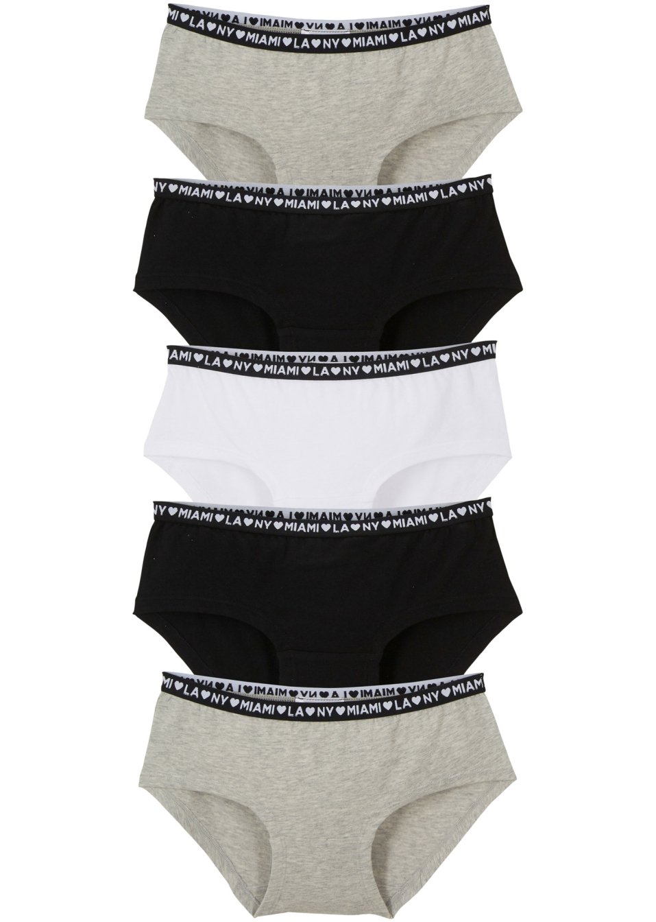 Lot de 5 culottes fille