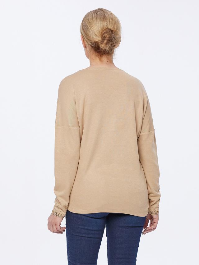 Pullover Diva im Materialmix