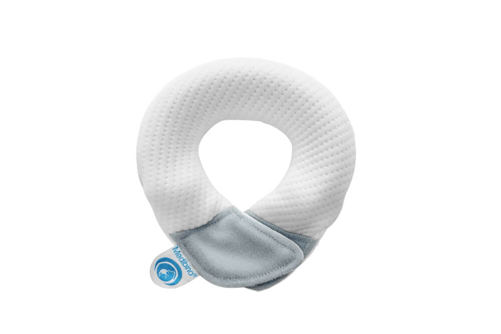 Medibino® - Der Babykopfschutz, Farbe: WEISS-GRAU