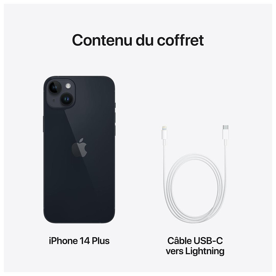 Apple iPhone 14 Plus Minuit - 128 Go · Reconditionné