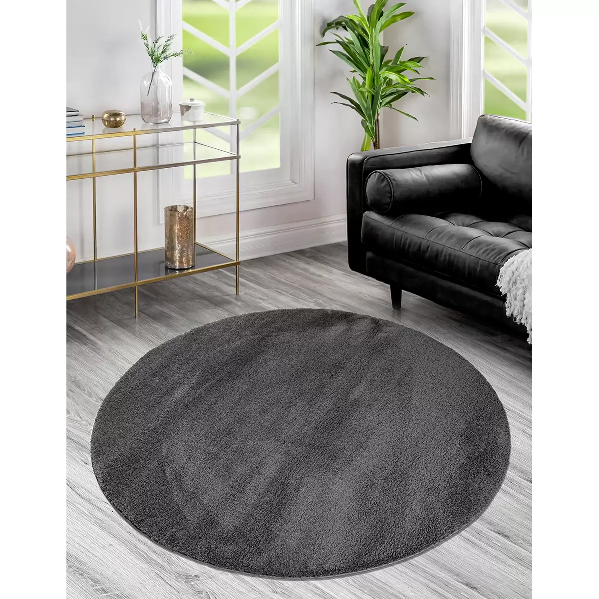 Hochflorteppich Lounge Grau