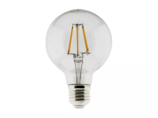 Ampoule déco filaments LED E27 6W - Blanc chaud - 600lm 2700K - Zenitech