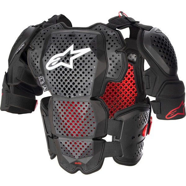 Alpinestars - Pare-pierres A-10 v2 Anthracite / Noir / Rouge