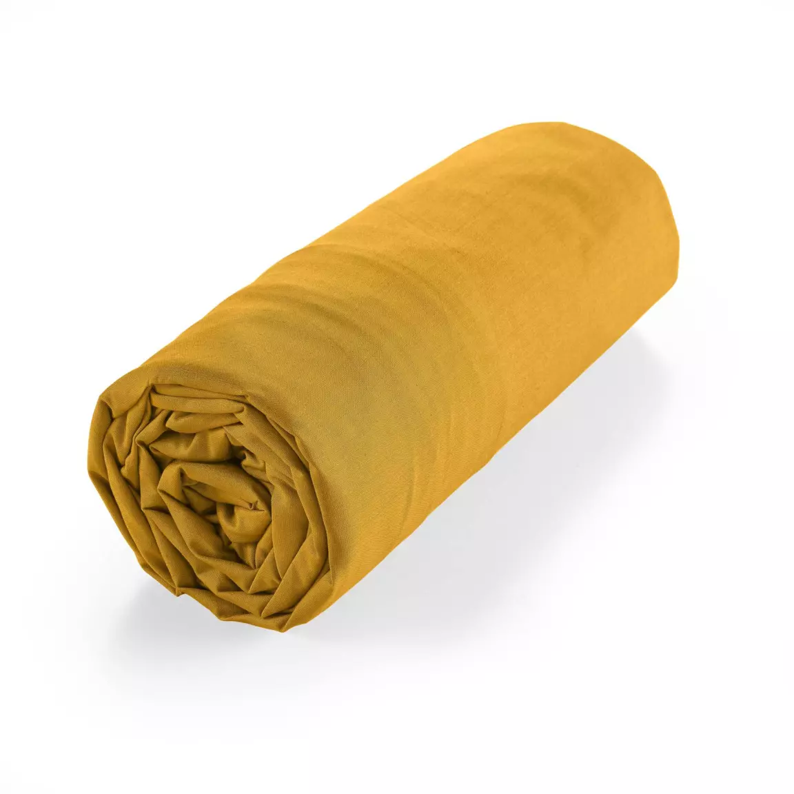 Drap housse coton bio (160 x 200 cm) Biolina Jaune ocre