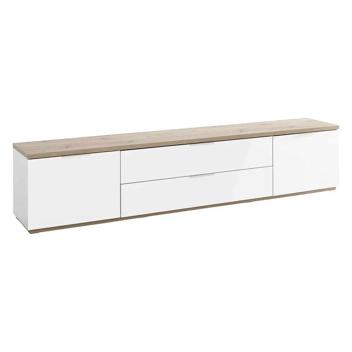 Lowboard Mundi weiss,hellbraun