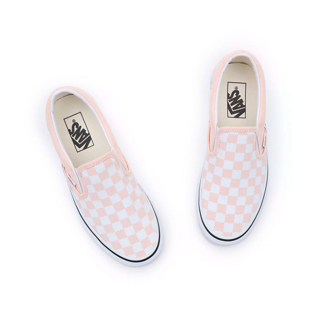 Vans CLASSIC SLIP-ON - Sneakers Femme color theory checkerboard peach dust