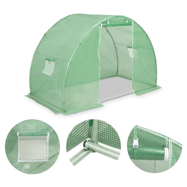 vidaXL Drivhus 4,5m² 300x150x200 cm