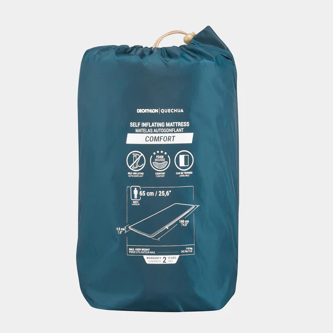 Decathlon Quechua - Colchão Autoinflável Quechua Arpenaz Comfort - 4 Temporada