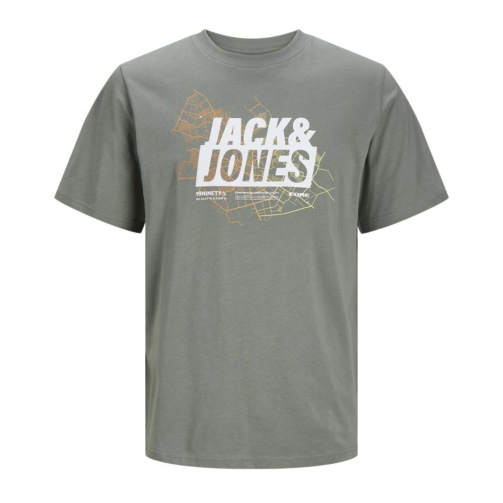 Jack & Jones T-shirt Vert Homme Jack & Jones Agave