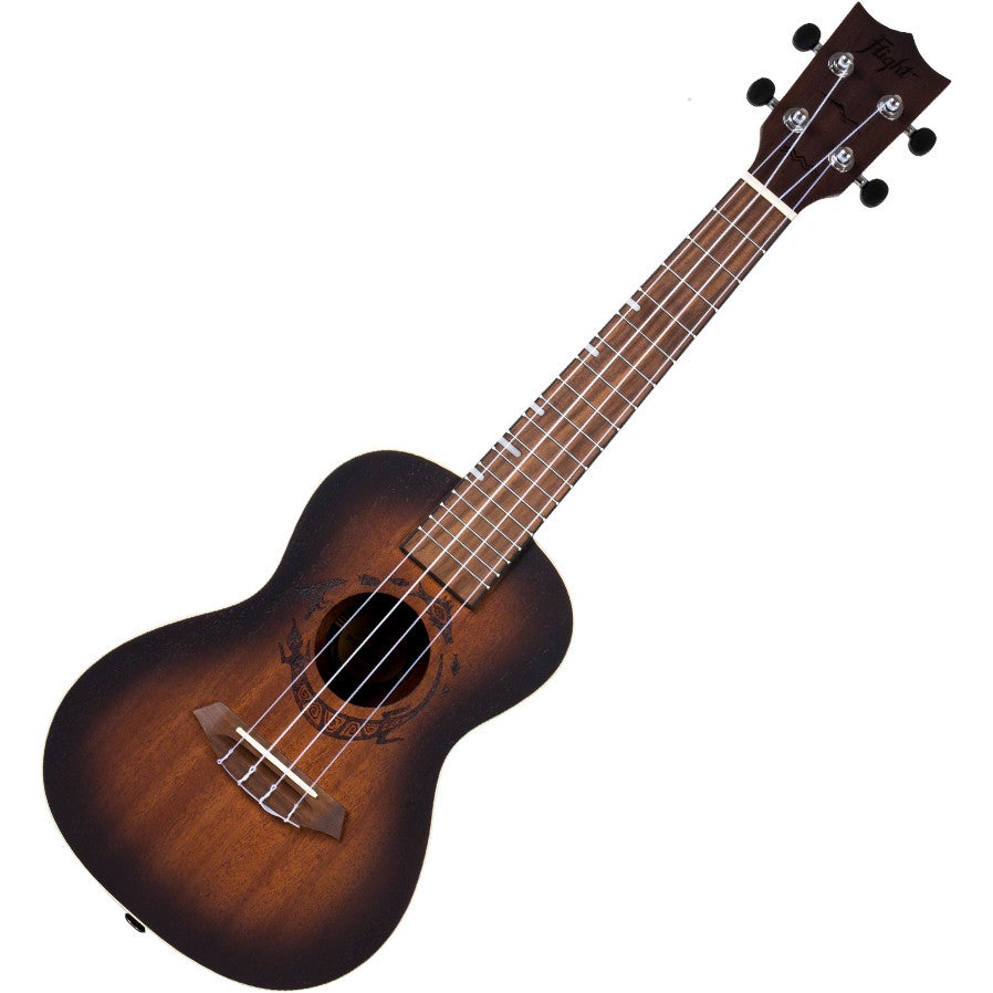 Flight Gemstone Series DUC380 Amber concert ukelele met gigbag