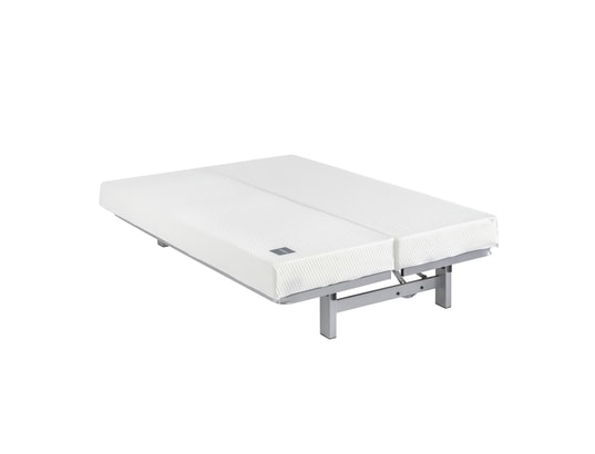 SOMEO - Matelas mousse aurore 300 clic-clac blanc 70+70x200 (clic cl...