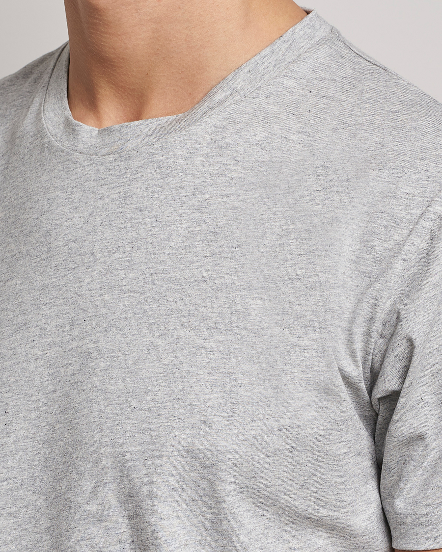 Sunspel Riviera Midweight T-Shirt Grey Melange