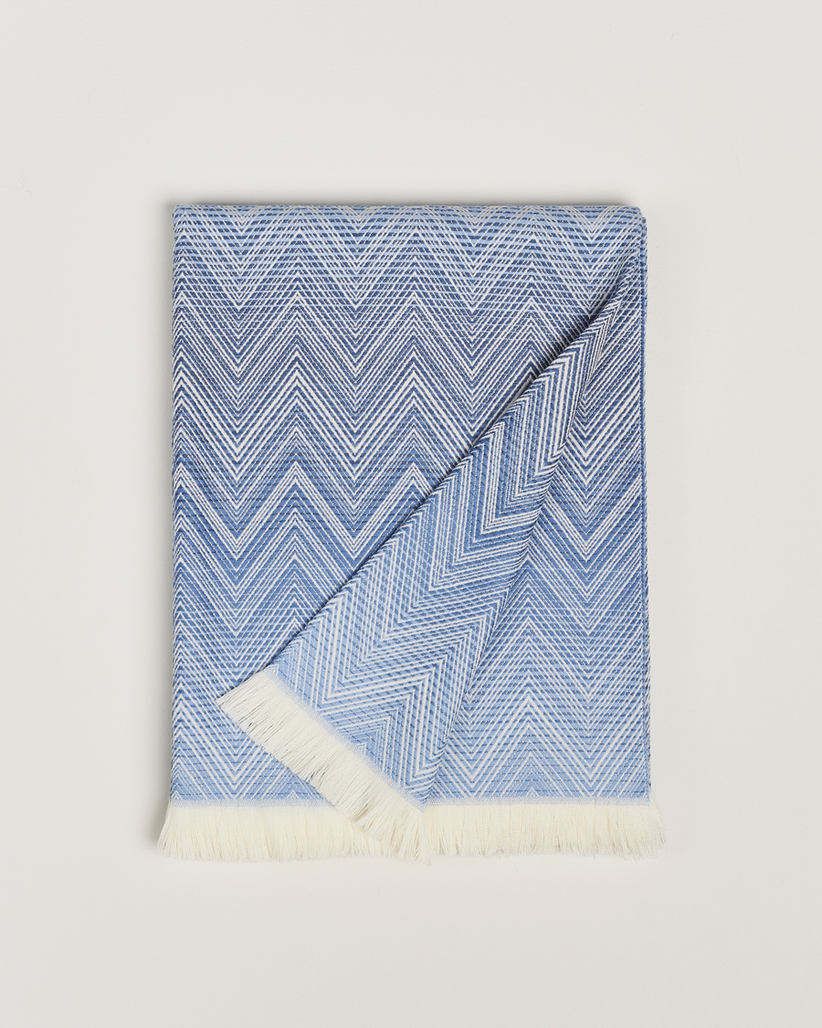 Missoni Home Timmy Wool Throw 130x190cm Blue