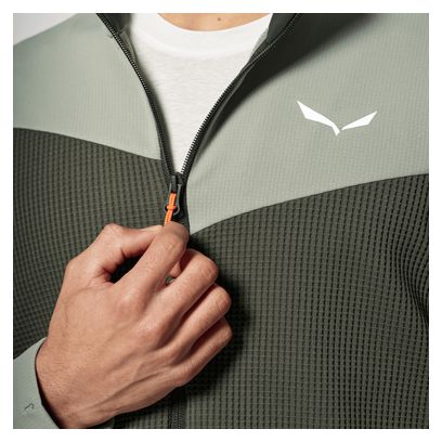 Polaire Homme Salewa Puez Waffle Hybrid Vert