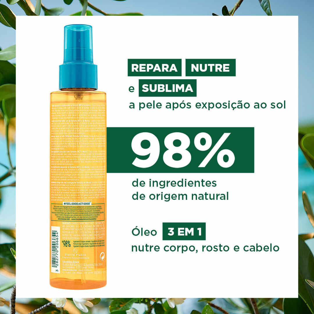 KLORANE  Óleo Seco Reparador Pós-Solar - 150ml
