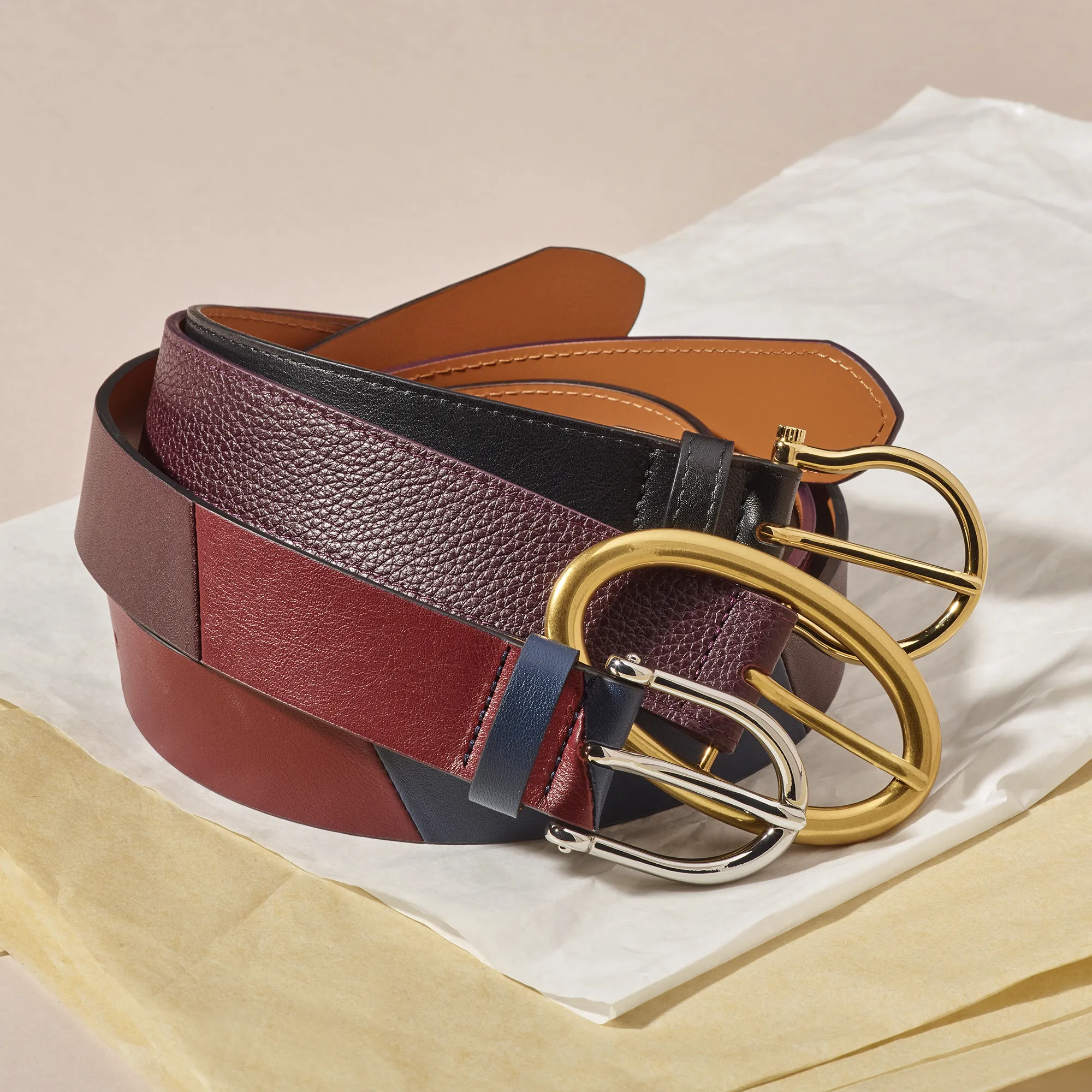 Ceinture en cuir grainé L'Exception Paris