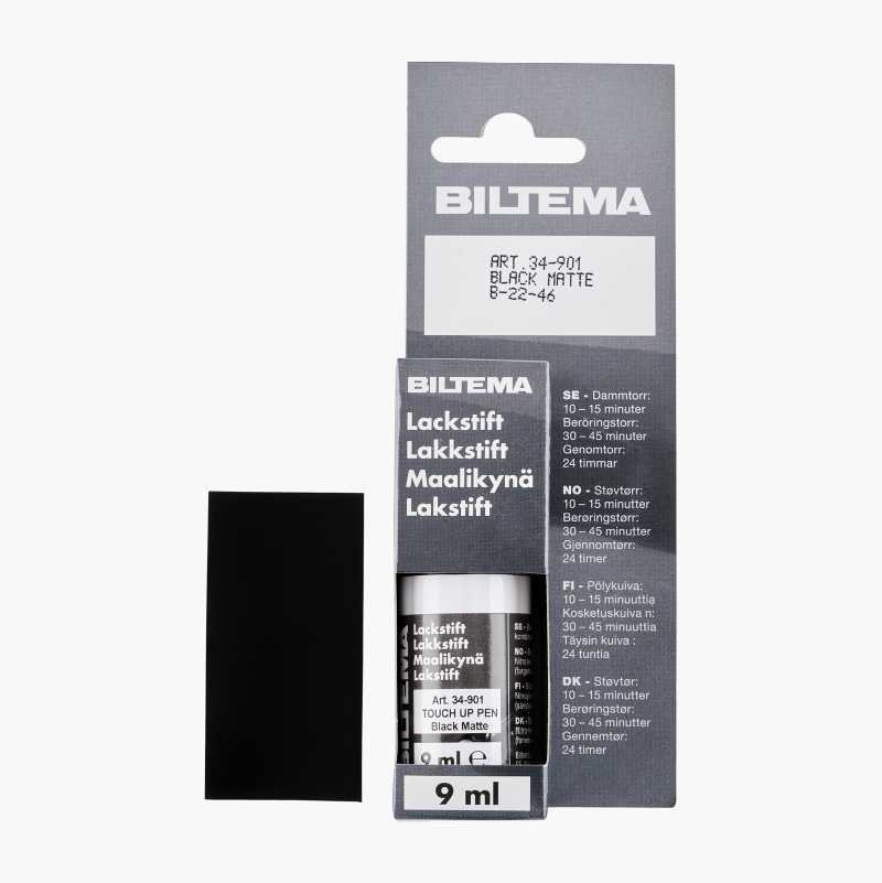 Lakkstift, matt svart, 9 ml