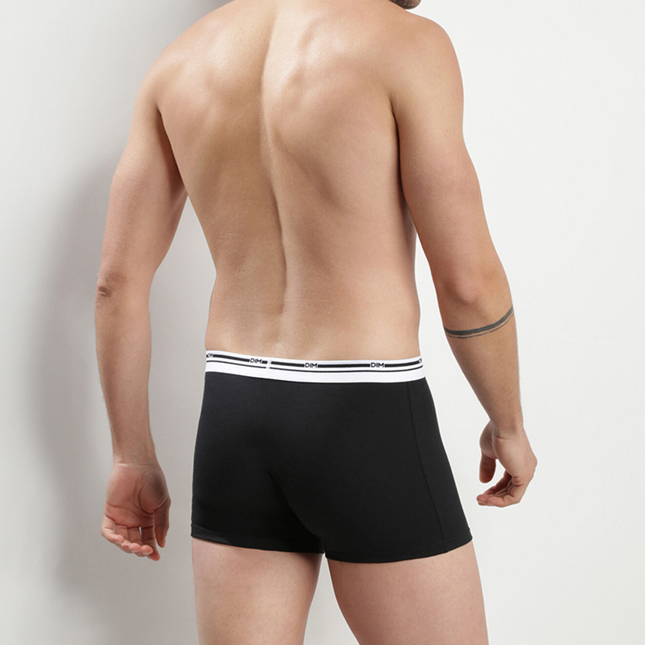Dim 3 Boxers Classic Colors noir/ bleu denim/gris prononcé
