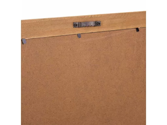 Cadre en bois et tissu imprimé 33x43x1,8h
