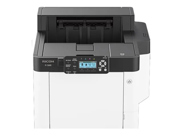 Ricoh C600 - Printer - farve - Duplex - laser - A4/Legal - 1200 x 1200 dpi - op til 40 spm (mono) / op til 40 spm (farve) - kapacitet: 600 ark - USB 2.0, Gigabit LAN, USB 2.0 vært