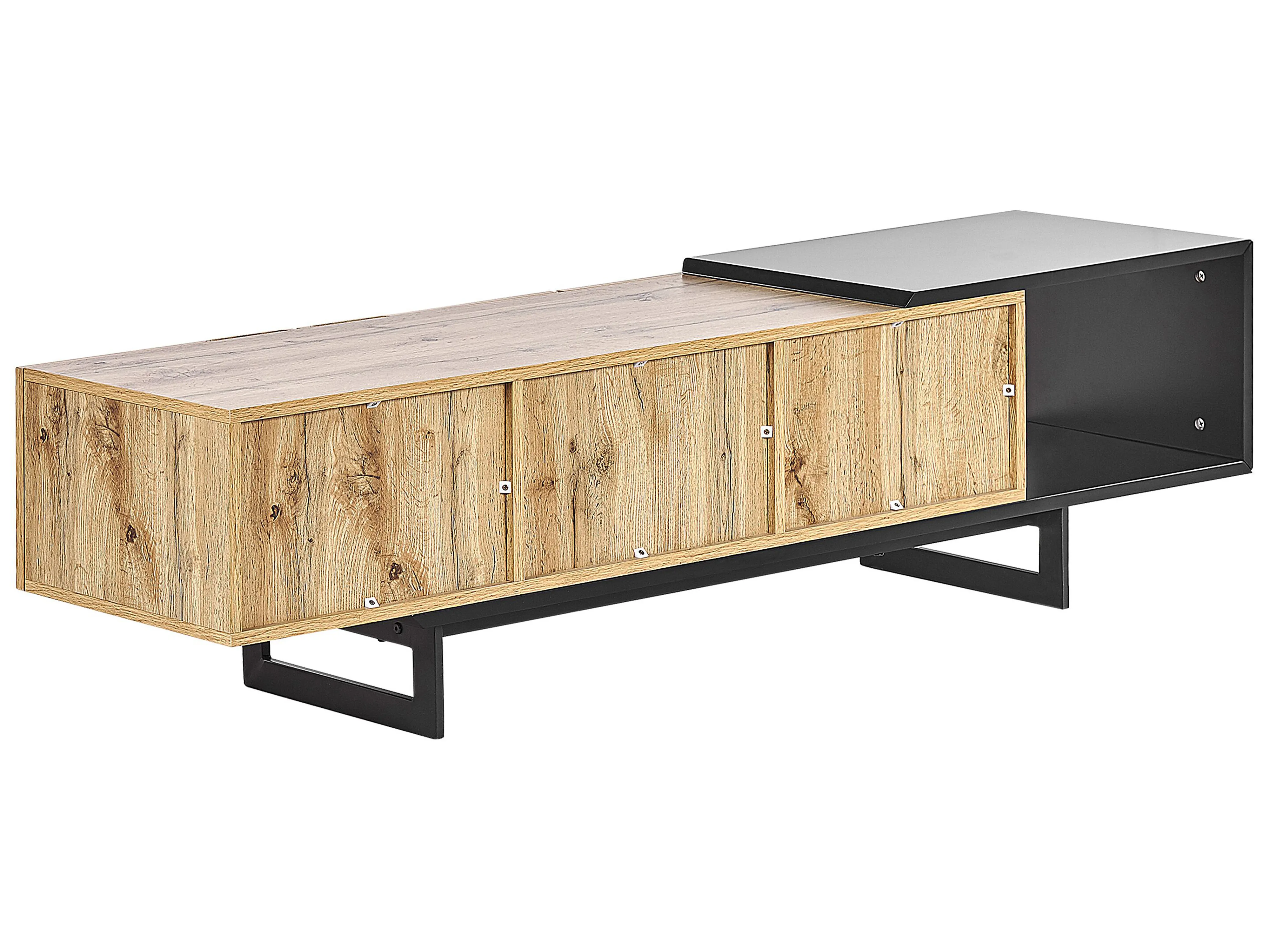 TV-meubel FIORA Bruin/zwart