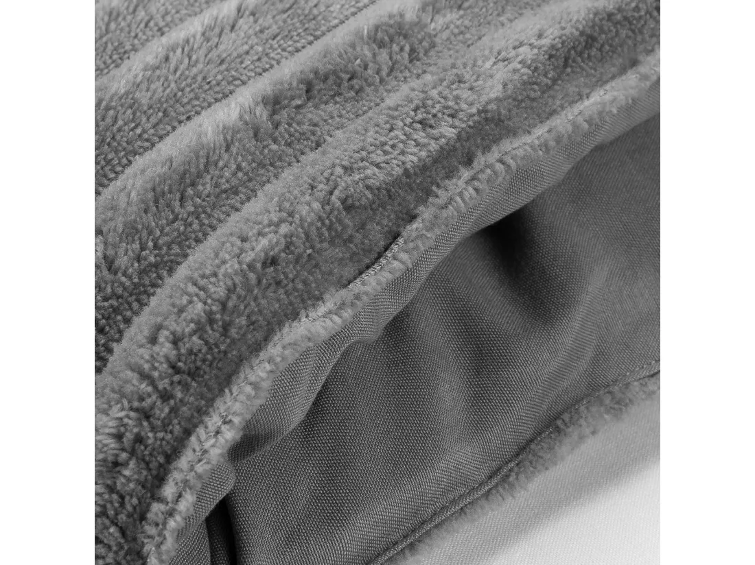 Couette Fibre Velvet 500gr Stripes Gris