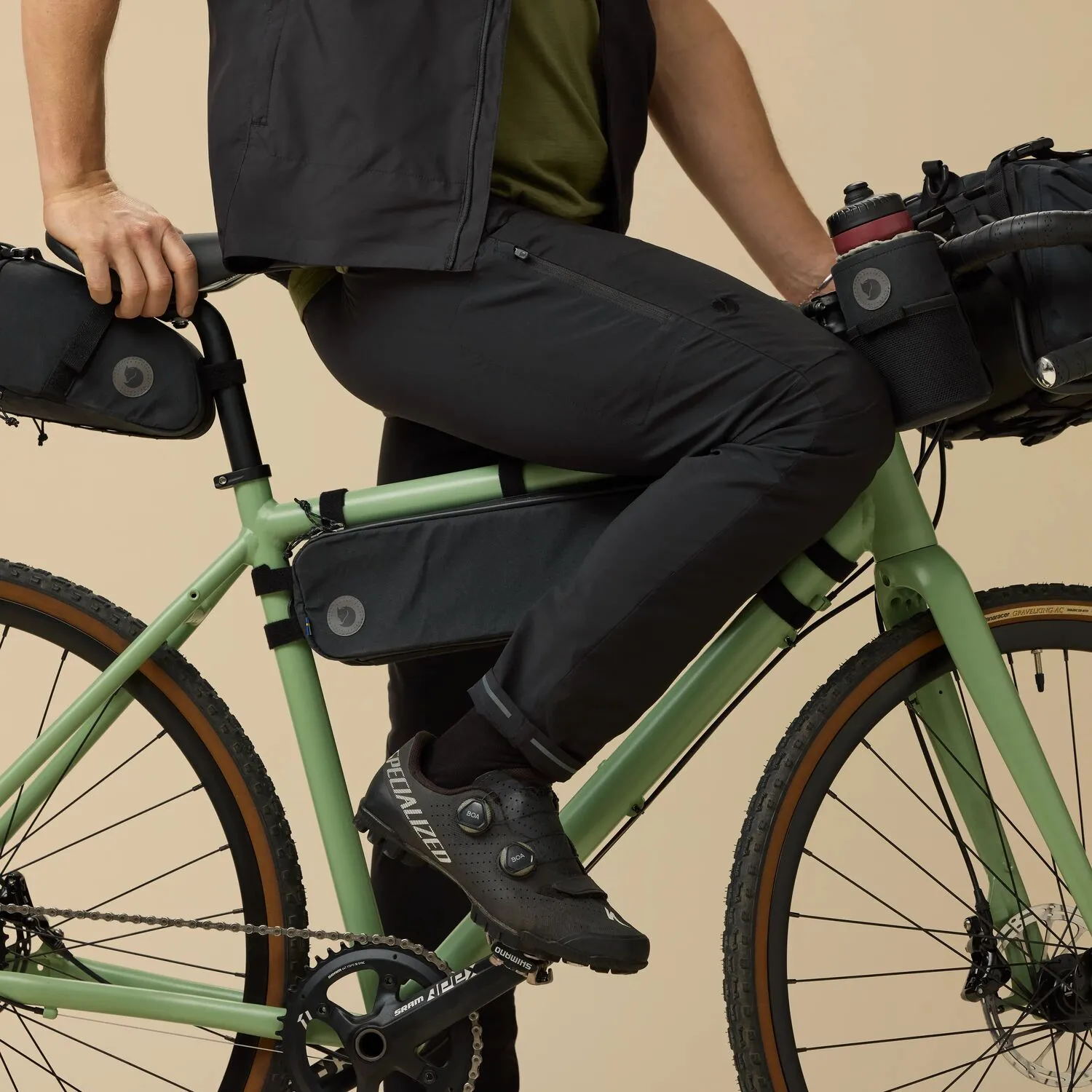 Fjällräven Hoja Hybrid Trousers M Black