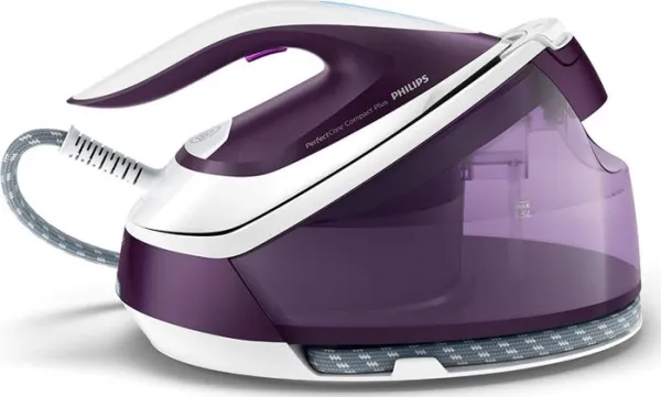 Philips PerfectCare Compact Plus GC7933 - Dampstrygejern med automatisk afbrydelse - såleplade: SteamGlide Plus - 2400 W - magisk lilla