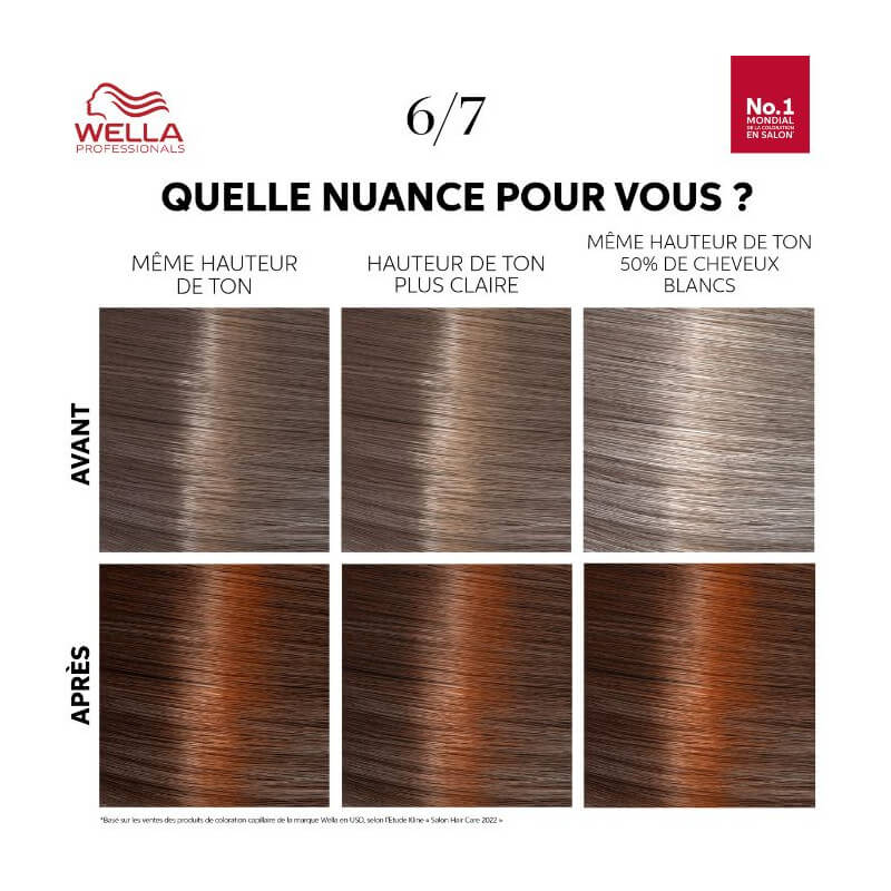 Kit de coloration Blond Foncé Marron Chocolate Color Touch Fresh-Up 6/7 Wella