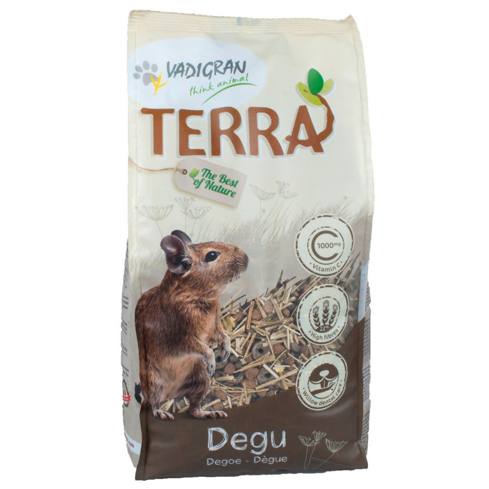 Alimentation pour dègues gamme terra 2.25 kg