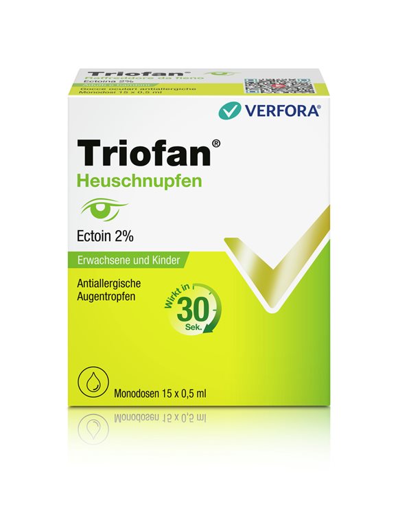TRIOFAN Heuschnupfen<br>15 × 0.5 ml, Monodosis, Augentropfen, Lösung, Monodosen