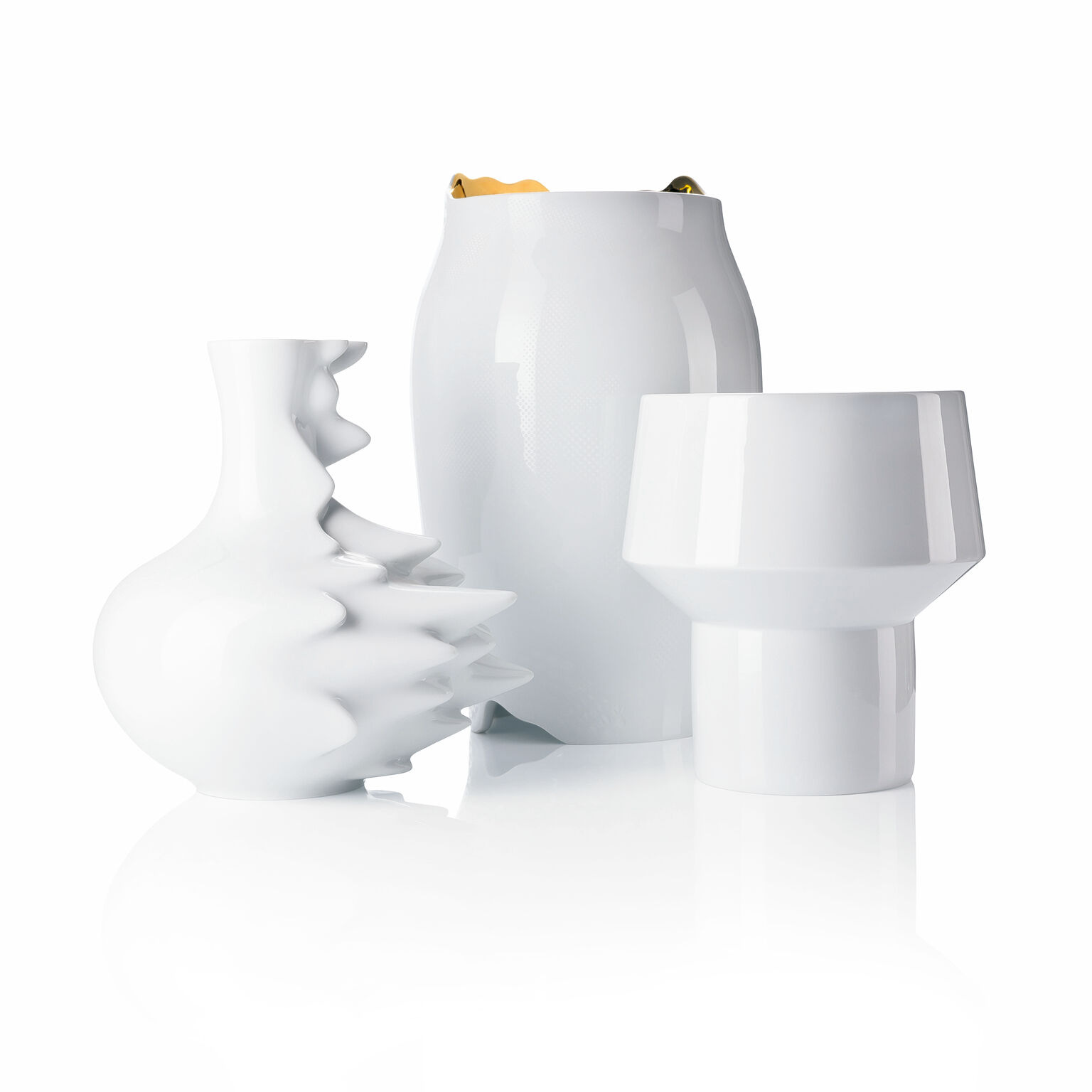 Fast Weiss Vase 22 cm