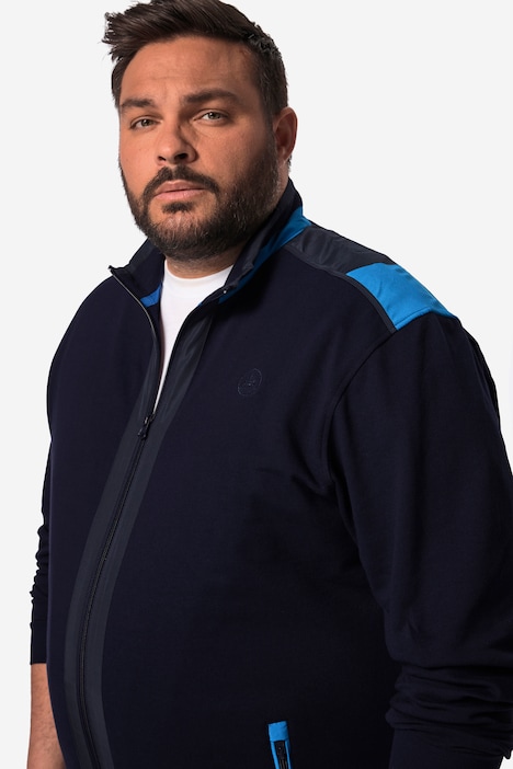 Boston Park Sweatjacke, Web-Einsätze, Stehkragen, Zipper, bis 72/74