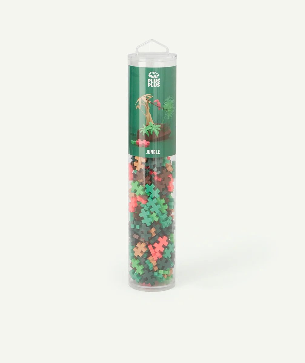 PLUS PLUSMÉGA TUBE DE CONSTRUCTION JUNGLE 240 PIÈCES