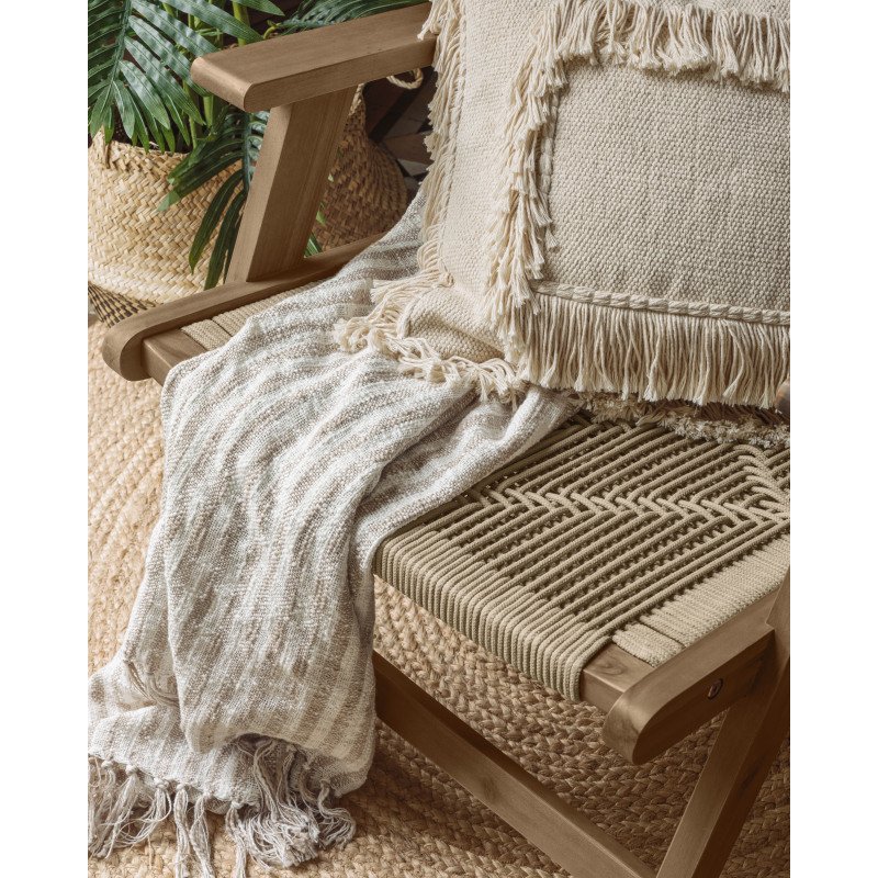 Fauteuil Geralda - corde - structure bois d’acacia