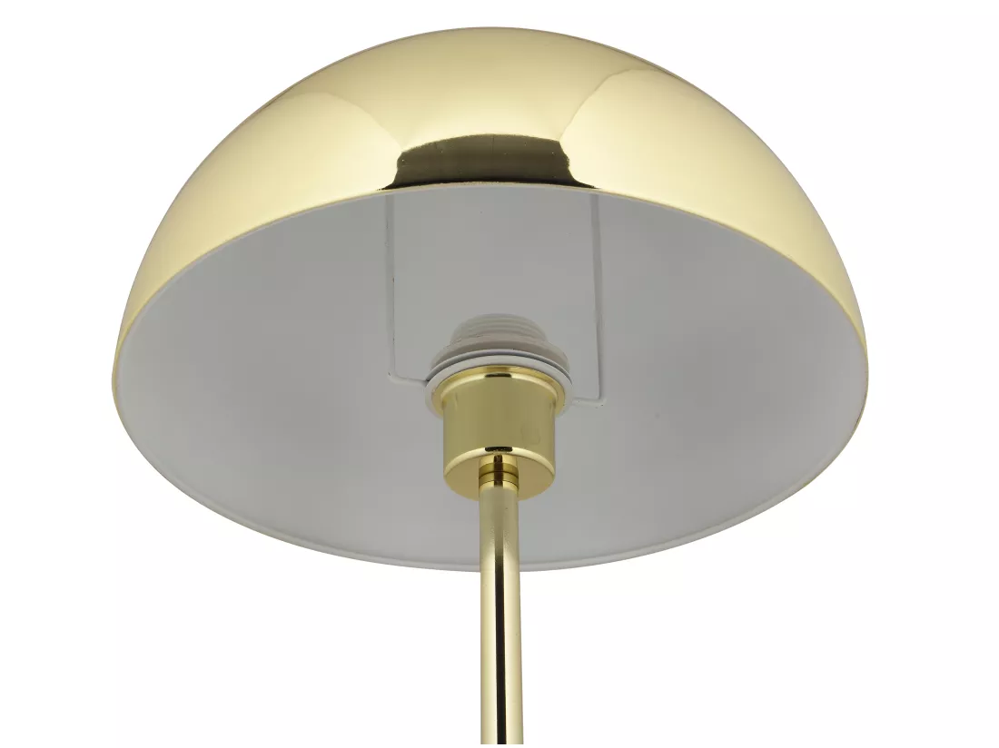Lampadaire vintage effet laiton - D. 30 x H. 149 cm - Doré - ONTARIO