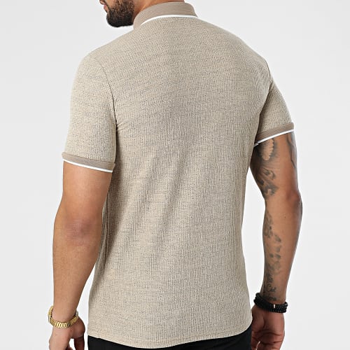 Polo A Manches Courtes 1246 Beige