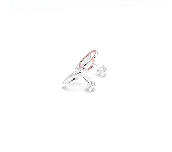 Unique And Co Sterling Rose Gold plate Stud Earrings