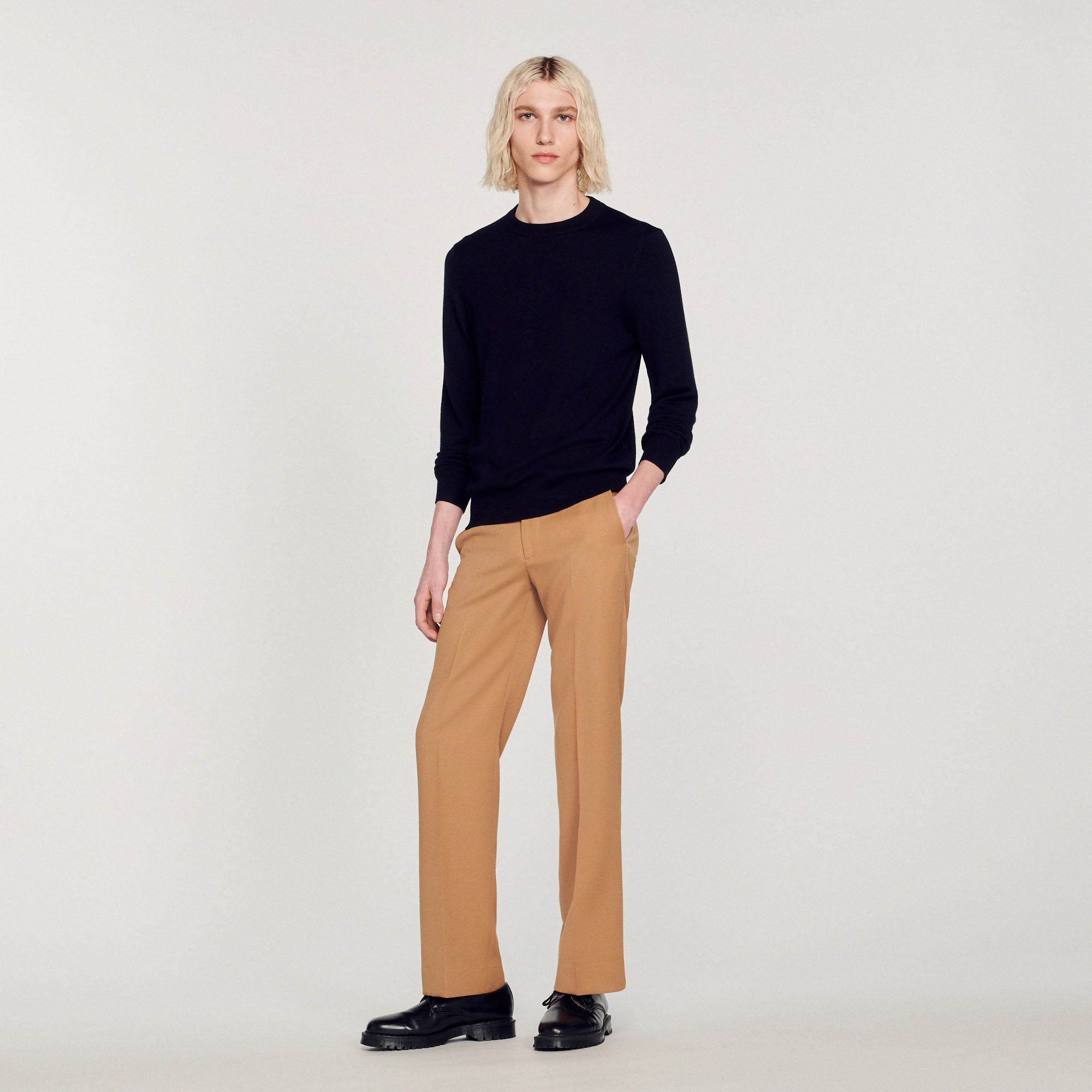 Pull en maille fine en laine