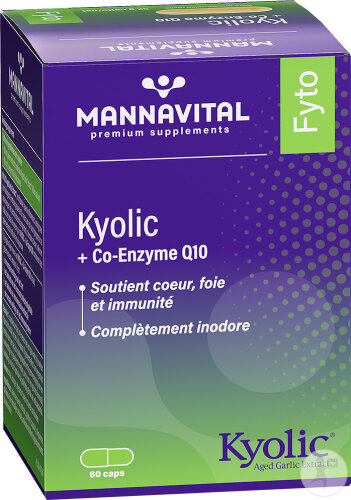 MannaVital Kyolic + Co-Enzyme Q10 Capsules 60