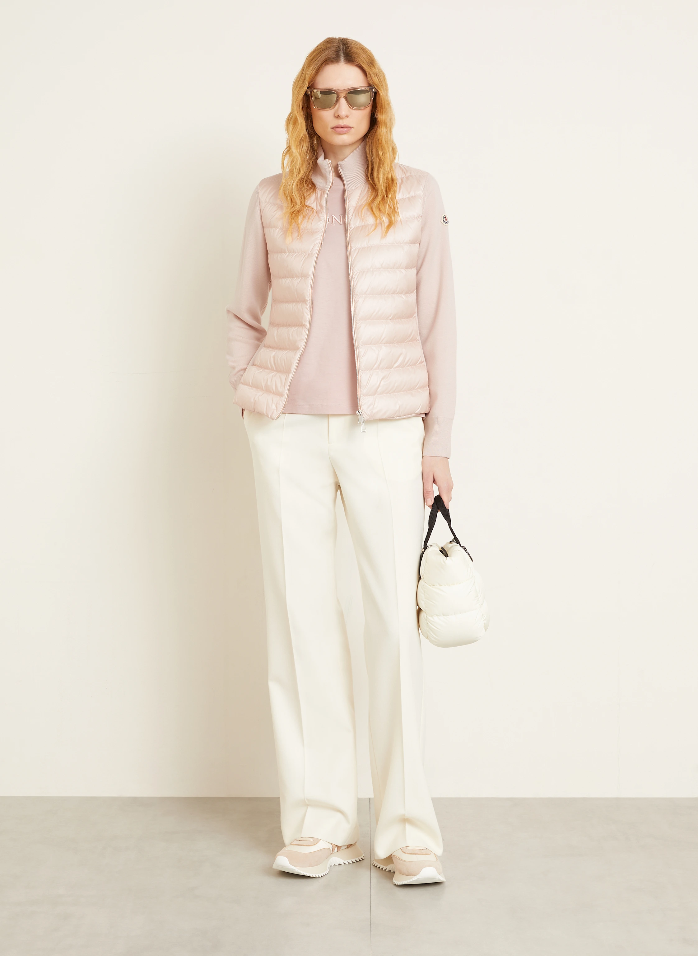 MONCLER Daunenjacke im Materialmix