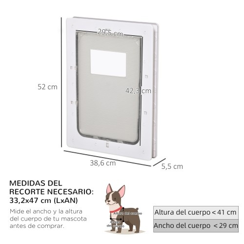 Fechador magnético de porta para animais de estimação PawHut