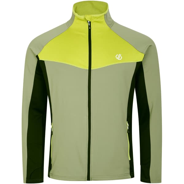 Veste polaire randonnée DARE 2B SUBSTRATUM CORE STR BLACK/ GREEN ALGAE MARL / OIL GREEN