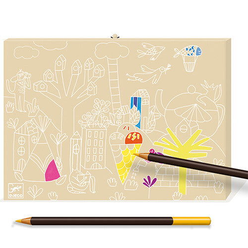 Djeco tekendoos kleuren - 47st