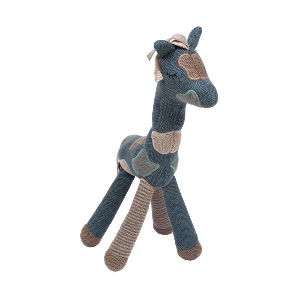 Smallstuff Giraf Activiteitenknuffel Blue / Sandy