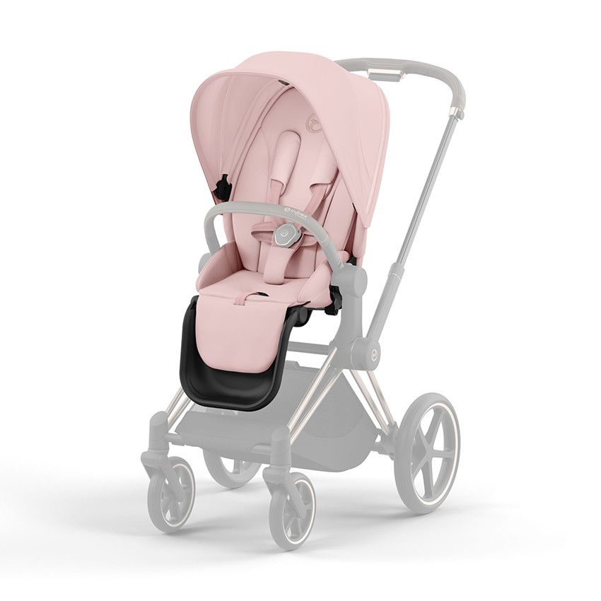 Habillage de siège pour poussette Priam 4/e-Priam 2 peach pink - Ecru
